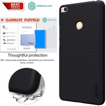 Juodas Frosted shield serijos dėklas + plėvelė Nillkin (XIAOMI MI MAX 2)